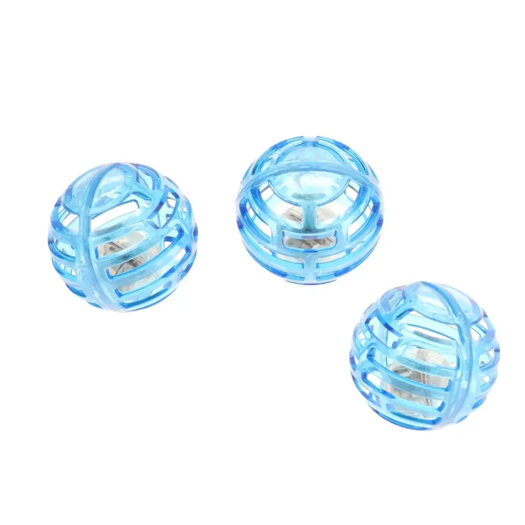 2-6pack 3 pcs Training Dog Pet Chew Balls Durable Interactive Ball LED Lighting