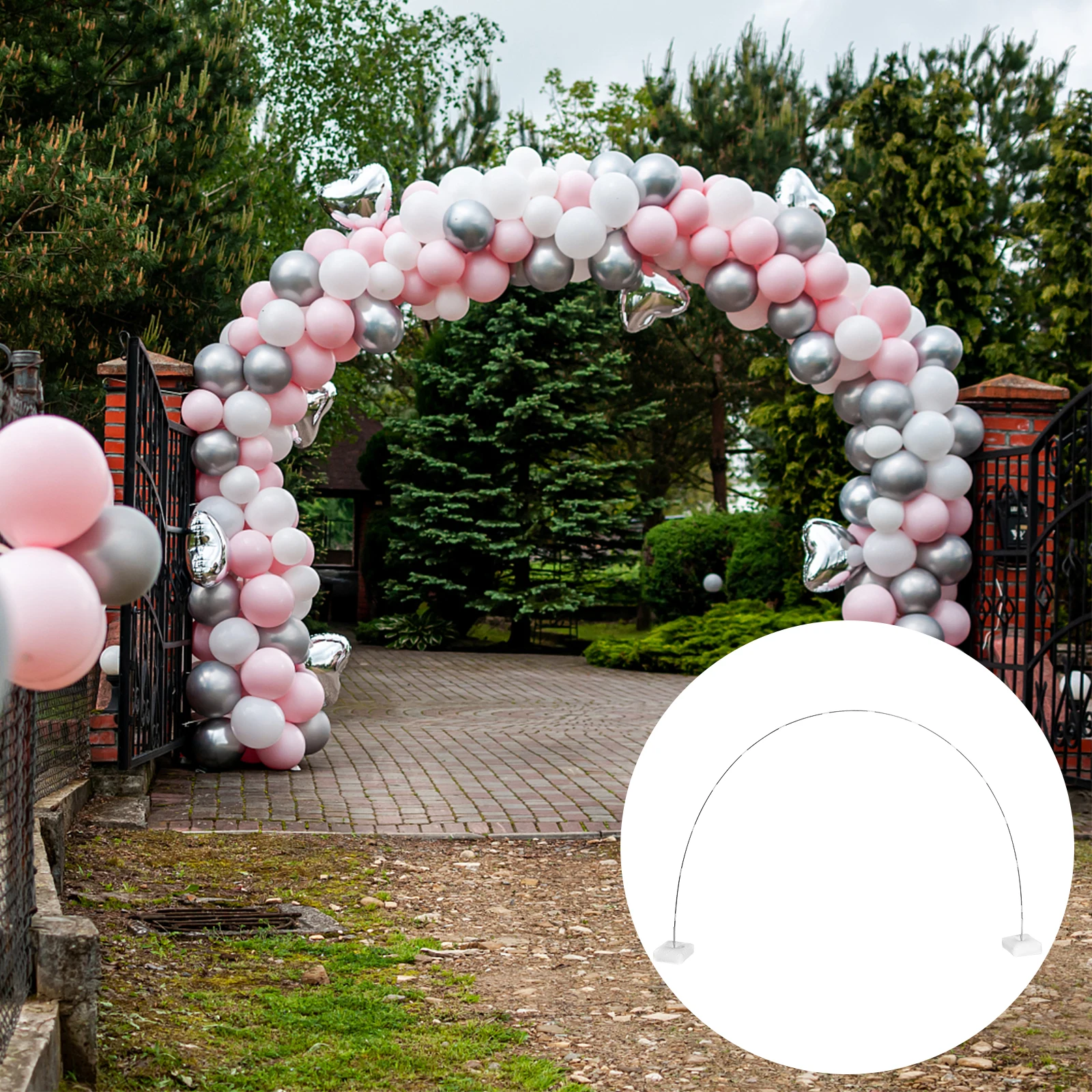 

1 set Balloon Arch Water Metal Frame Stand for Wedding Birthday Graduation Party Supplies Decor Kit Easy Assemble