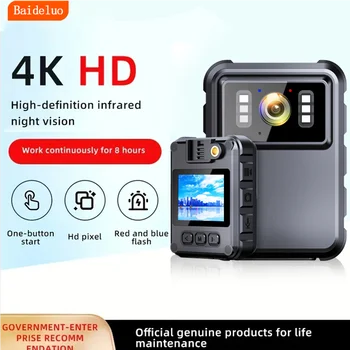 Mini Camera Full HD 2 inch IPS Touch Screen Night Vision Video Recorder Security Guard Police 4K Cam