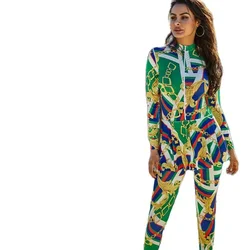 New Arab Style Printed High Neck Long Sleeve Muslim Swimwear Summer Abayas Modest Clothes for Women Muslim Women Dreeses