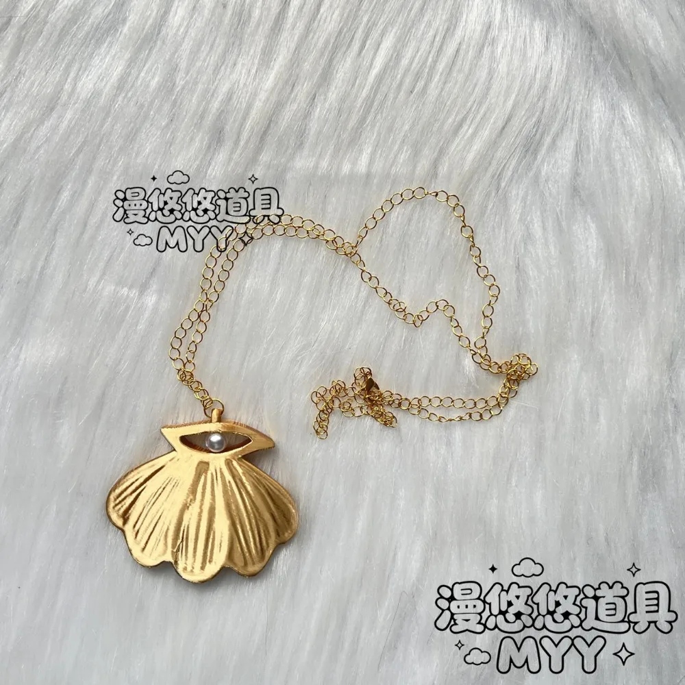 Honor of Kings Ji Xiaoman Cosplay Necklace Shell Pendant Accessory for Halloween Carnival Party Performance