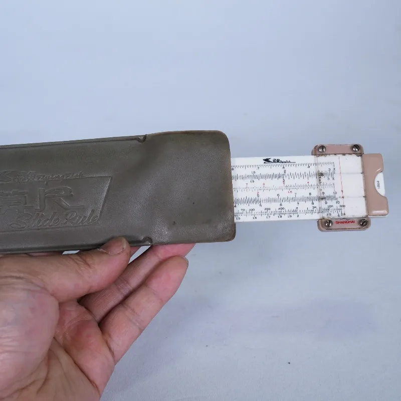 Vintage Feiyu Slide Rule 1960‑70s Old Folk Collectible Ornament Retro Desktop Decor Mathematical Calculation Tool