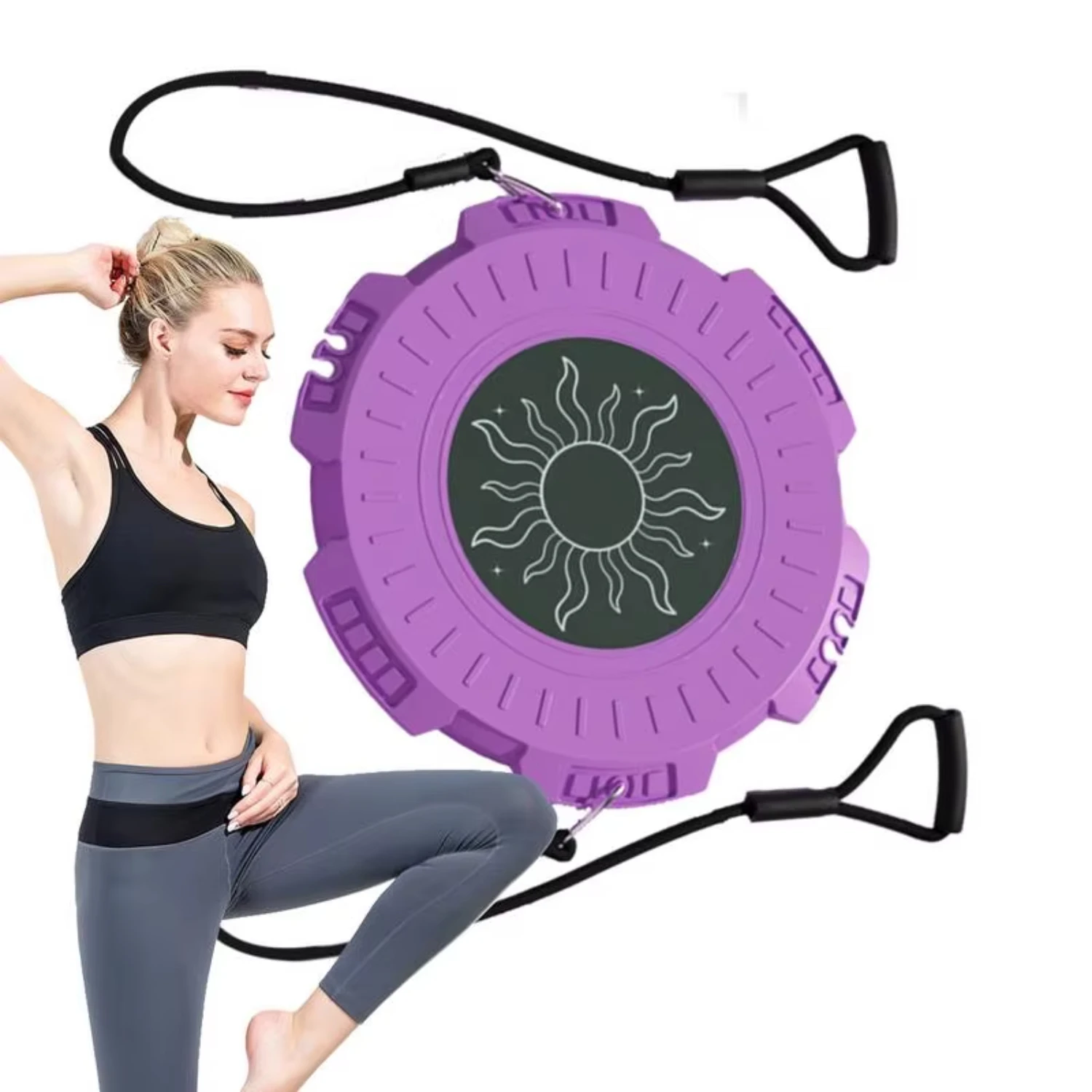 

Ab Twist Board Twisting Waist Disc Twist Workout Machine Large Fitness Balance Board With Tension Rope And Magnet Muscles