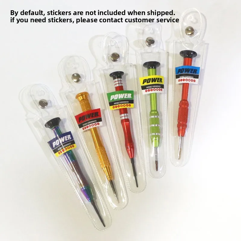 Screwdriver with S2 Steel Bit, Colorful Aluminum Non-Slip Handle and Clamshell Packaging for IPhone, Android & Watch Disassembly