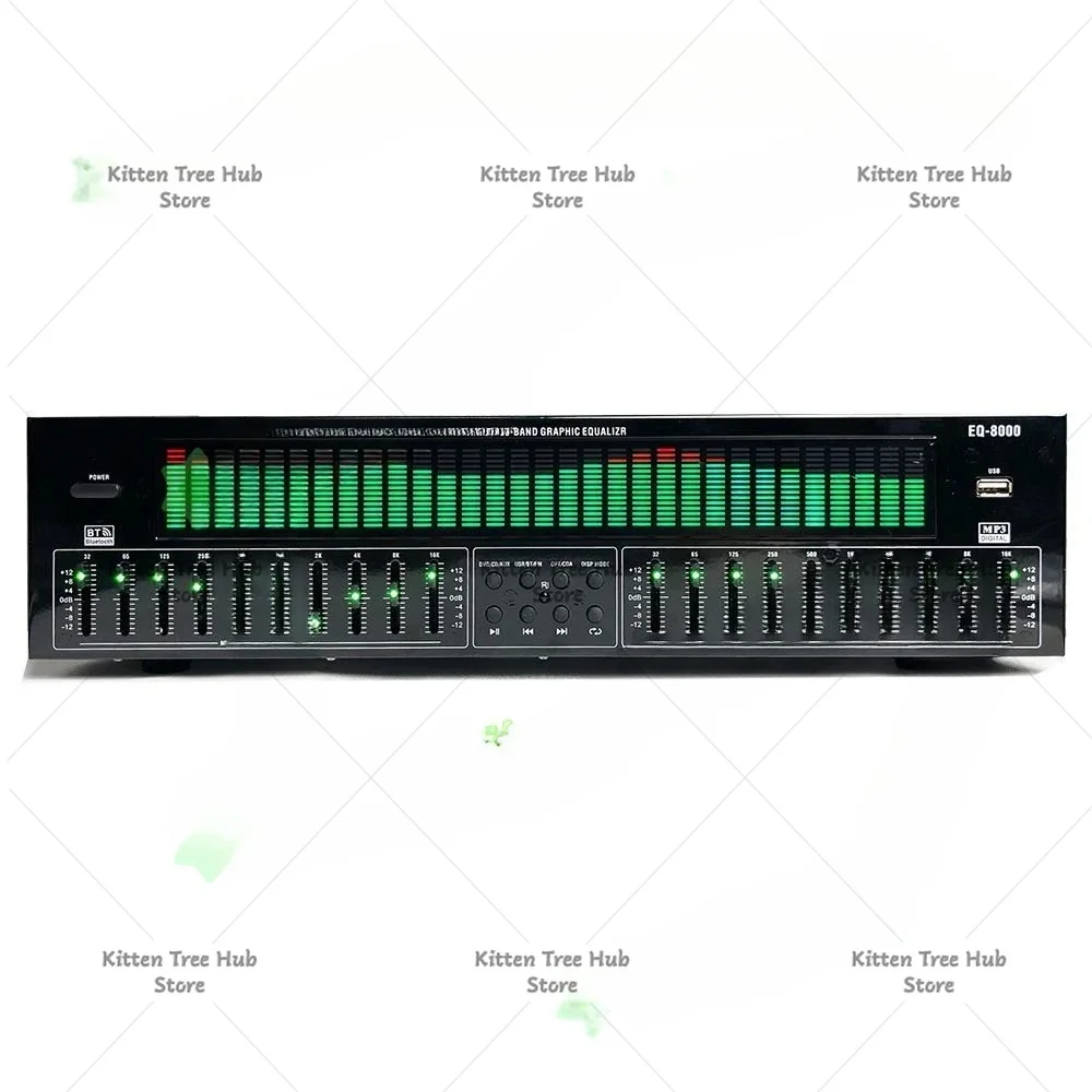Professional Equalizer Bluetooth 5.4 Fiber Coaxial Digital Audio Decoding USB Flash Drive Fever Pre-Player