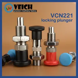 VCN221 Factory In Stock Plastic Knob Stainless Steel Index Plunger Hand Retractable Self Locking Indexing Pin