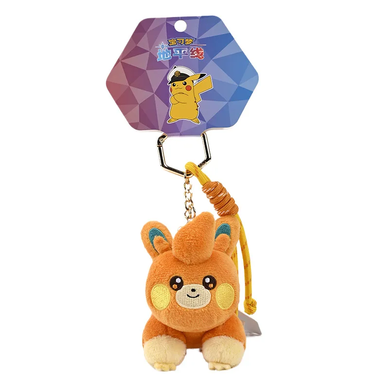 Original Pokemon Espeon Clefairy Jigglypuff Piplup Schlüsselanhänger Plüschtiere Snorlax Mimikyu Sprigatito Fuecoco Gefüllte Anhänger Geschenke