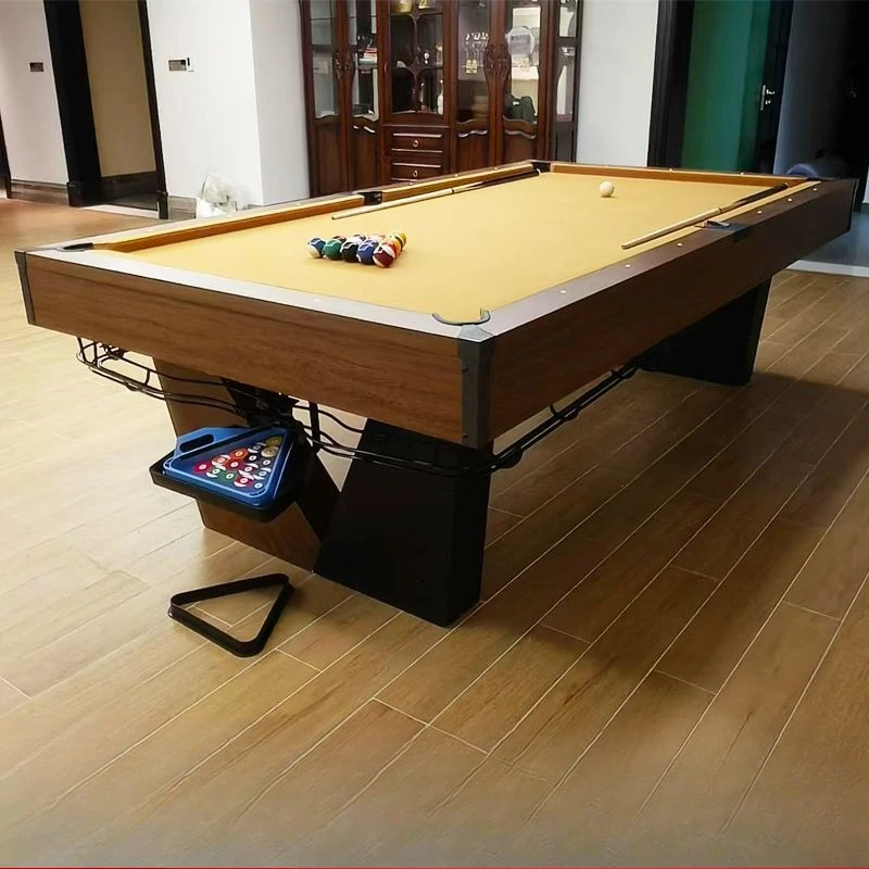 

Modern high-end family slate billiards table with cue storage function, customized billiards table