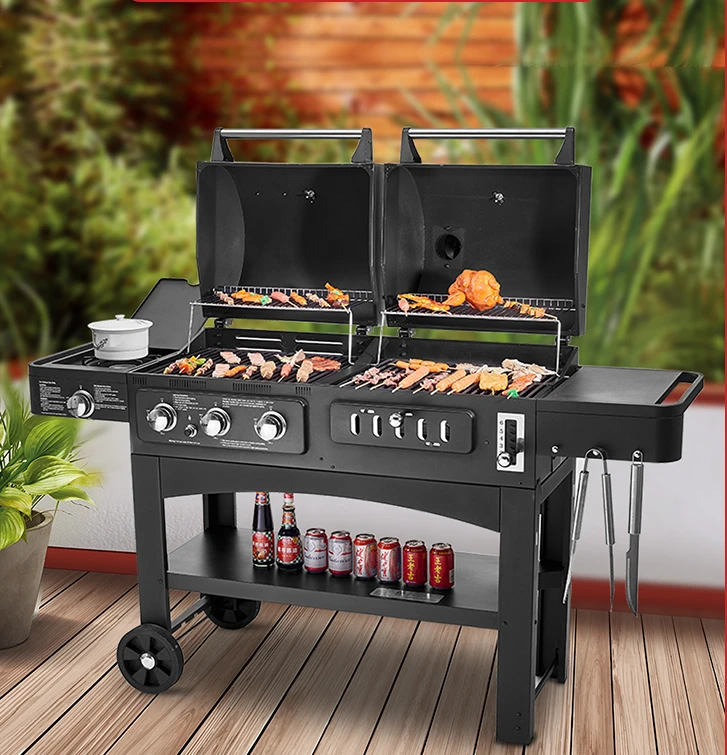 

Gas BBQ Oven Outdoor Smokeless Charcoal Grill Home Courtyard Gas Stewed Oven