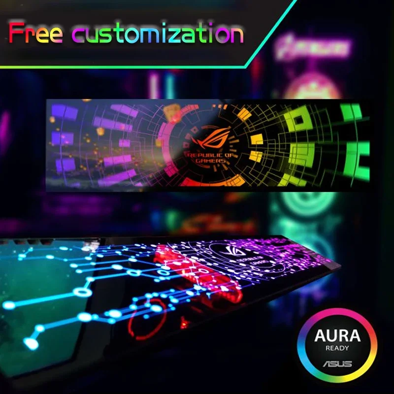 Customized Computer ARGB PC Case Lighting Panel VGA Side Panel Backplate PC Gamer Cabinet Decoration RGB Plate AURA SYNC