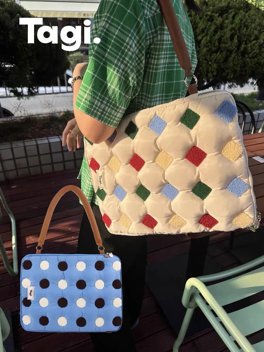 

Хлопковая сумка для программного обеспечения, ручная сумка для ноутбука, сумка для ноутбука 3/4 дюйма Tagi.OK Bang Cuter Bag для путешествий