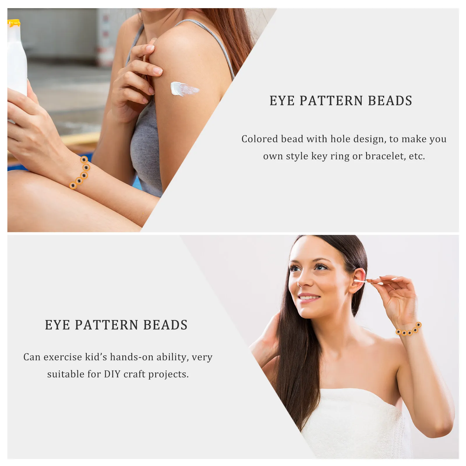 

Набор для изготовления браслетов: бусины, фурнитура, разделители в стиле «Злой глаз» для создания украшений своими руками