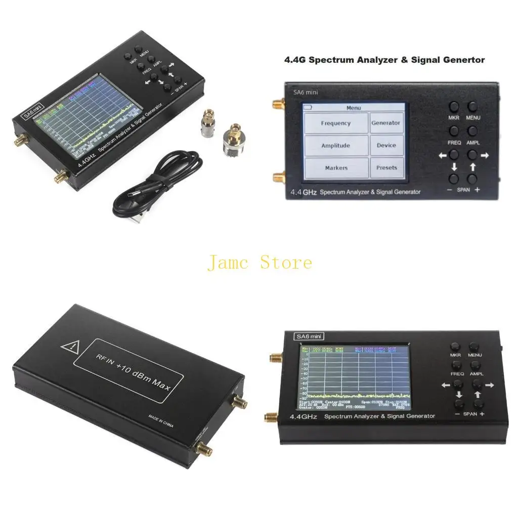 

LX0B Spectrum Analyzers Upgraded Spectrum Analyzers with 3.2inch LCD Color Screen Handheld Frequency Analyzers Generator
