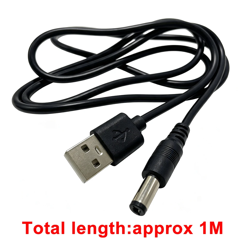  1Pcs USB To DC 4.0*1.7mm / 3.5*1.35mm / 5.5*2.1mm / 5.5*2.5mm Plug Power Charging Cable Connector 5V/2A Power Extend Cord 1M