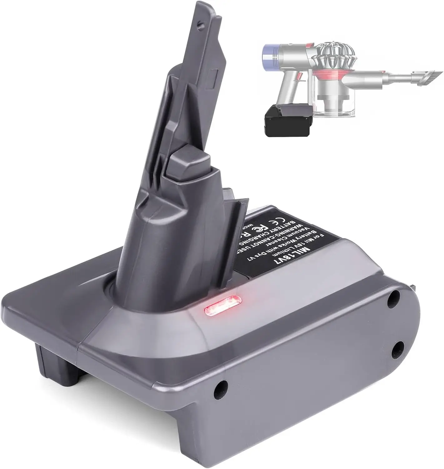 

Адаптер V8 Использование для аккумулятора M18 18 В для V8 Animal V8 Absolute V8 Fluffy V8 V8 CordlStick/ручной пылесос