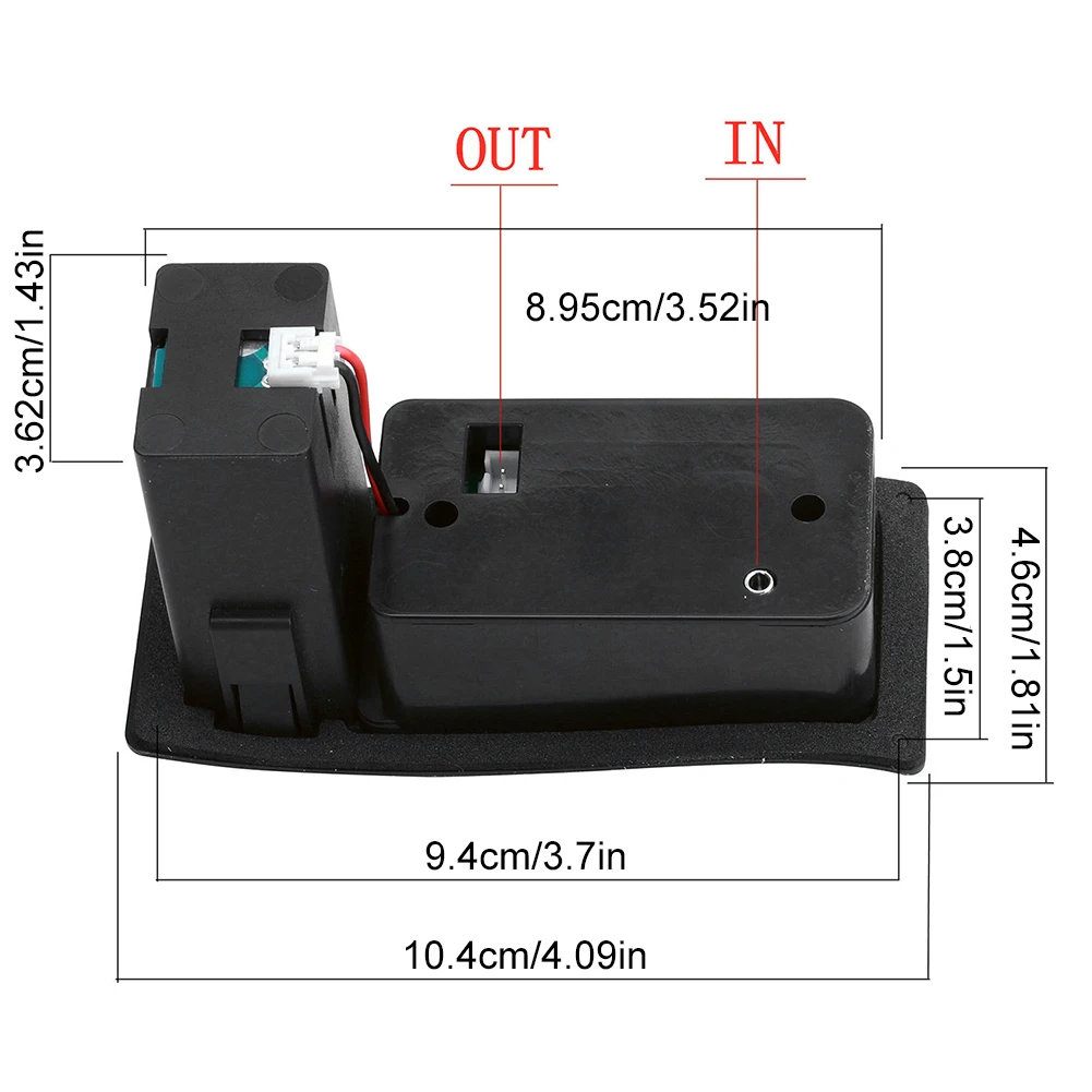 Pastilla de guitarra de 4 bandas, pastilla piezoeléctrica EQ, unidad de preamplificador, pastilla de guitarra acústica, preamplificador EQ sintonizador para guitarras acústicas