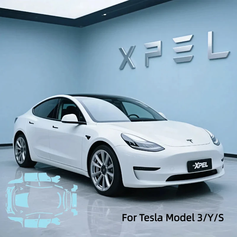

XPEL PPF 6.5mil Scratch-resistant, self-repairing TPU material Transparent paint protection film for Tesla Model 3/Y/S