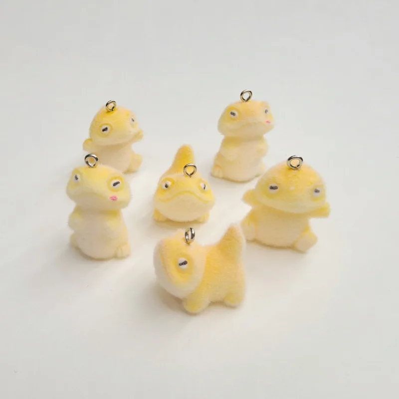 15pcs 3D kawaii Resin Charms cute Cartoon Animal Lizard Pendant for making Necklace earrings keychain diy Jewelry accessories
