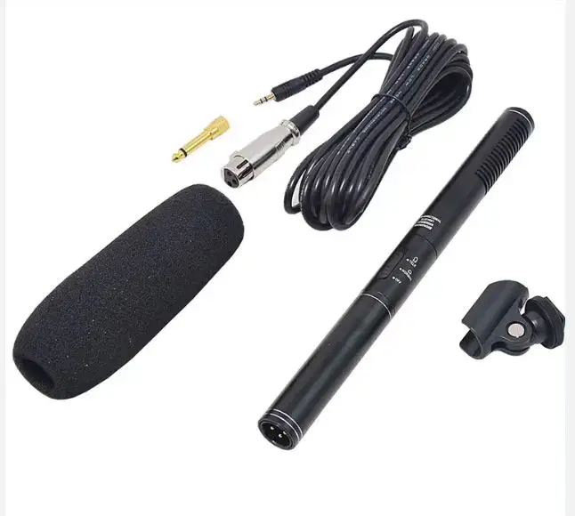 Factory Price Professional Condenser Handheld Interview Microphone Noise Cancelling Metal Construction Wired for Video Recording