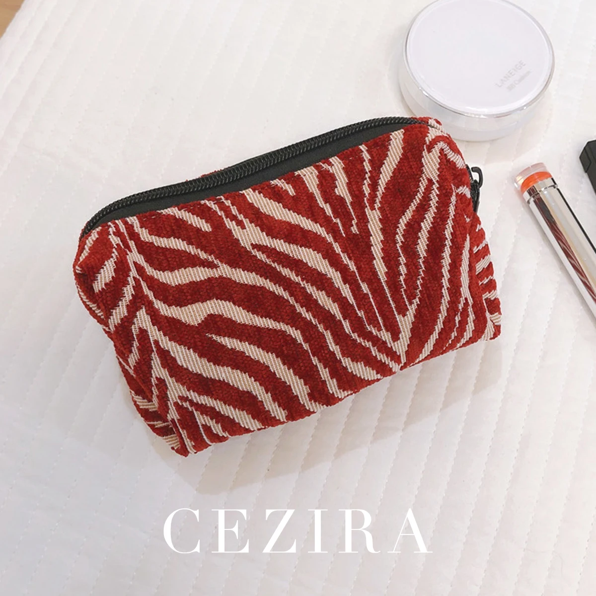 

CR женский клатч, модная холщовая косметичка в полоску, маленькая портативная мини-сумка для хранения, кошелек для прогулок, ночных путешествий, отдыха