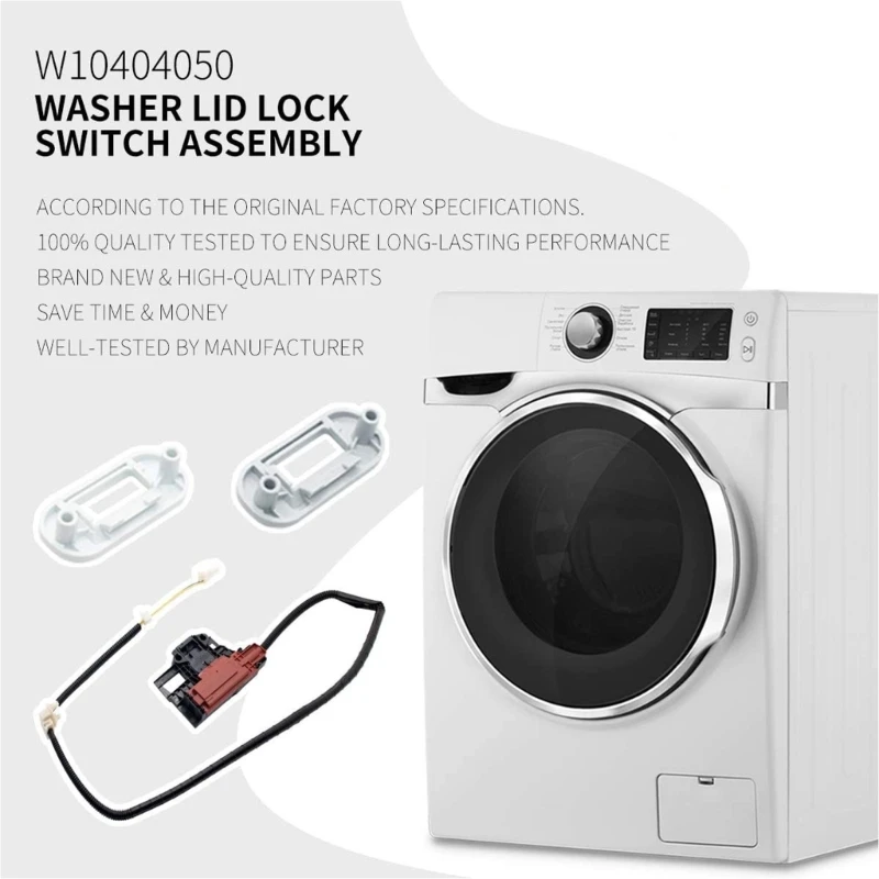 W10240513 W10238287 W10404050 Washer Door Lid Lock Strike Switch Assembly Appliance Washer Parts Replacement Dropshipping