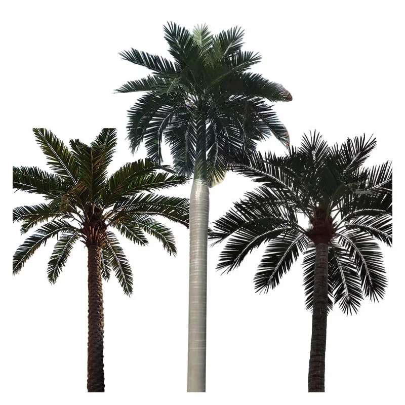 FRP Simulation Coconut Tree Amusement Park Large Simulation Hainan Coconut Tree Fruit Greening Project
