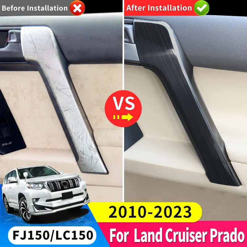 For Toyota Land Cruiser Prado 150 Lc150 2010 2012 2013 2014 2015 2016 2019 2020 2021 Stainless Steel Door Handle Decorative Cove