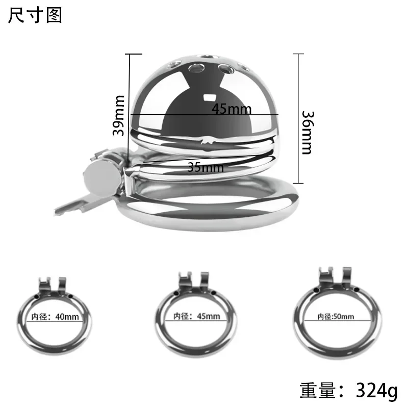 Jaula de castidad de Metal para hombre, cerradura para pene antitraje, jaula para pene de abstinencia, anillo para pene, productos eróticos para parejas y adultos, novedad de 2024