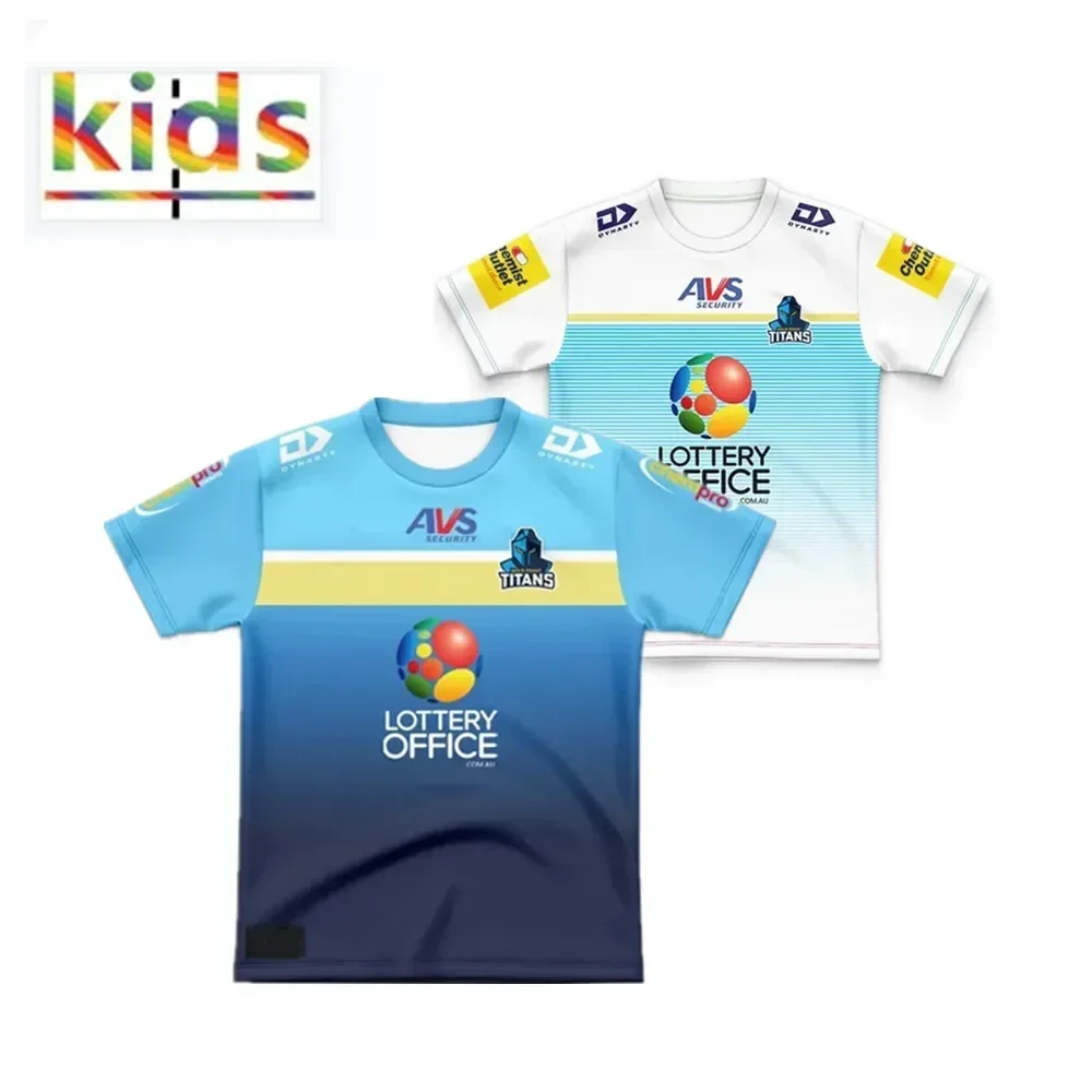 

2024 Titans Kids Home / Away / Training Rugby Jersey - Mens Size:16-26（Print Name Number）Top Quality