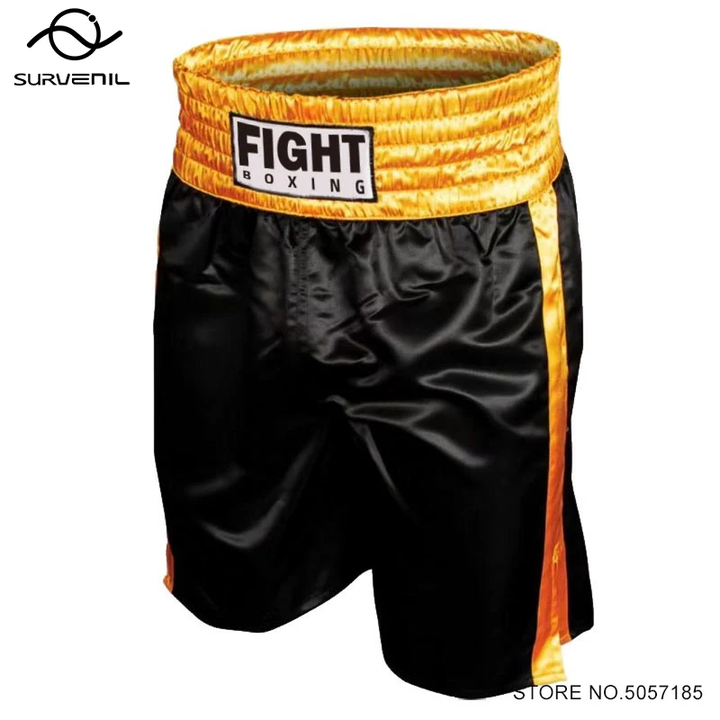 

Boxing Shorts Muay Thai Pants Men Women Child Premium Satin Martial Arts Combat MMA Fight Trunks Cage Fighting Kickboxing Shorts