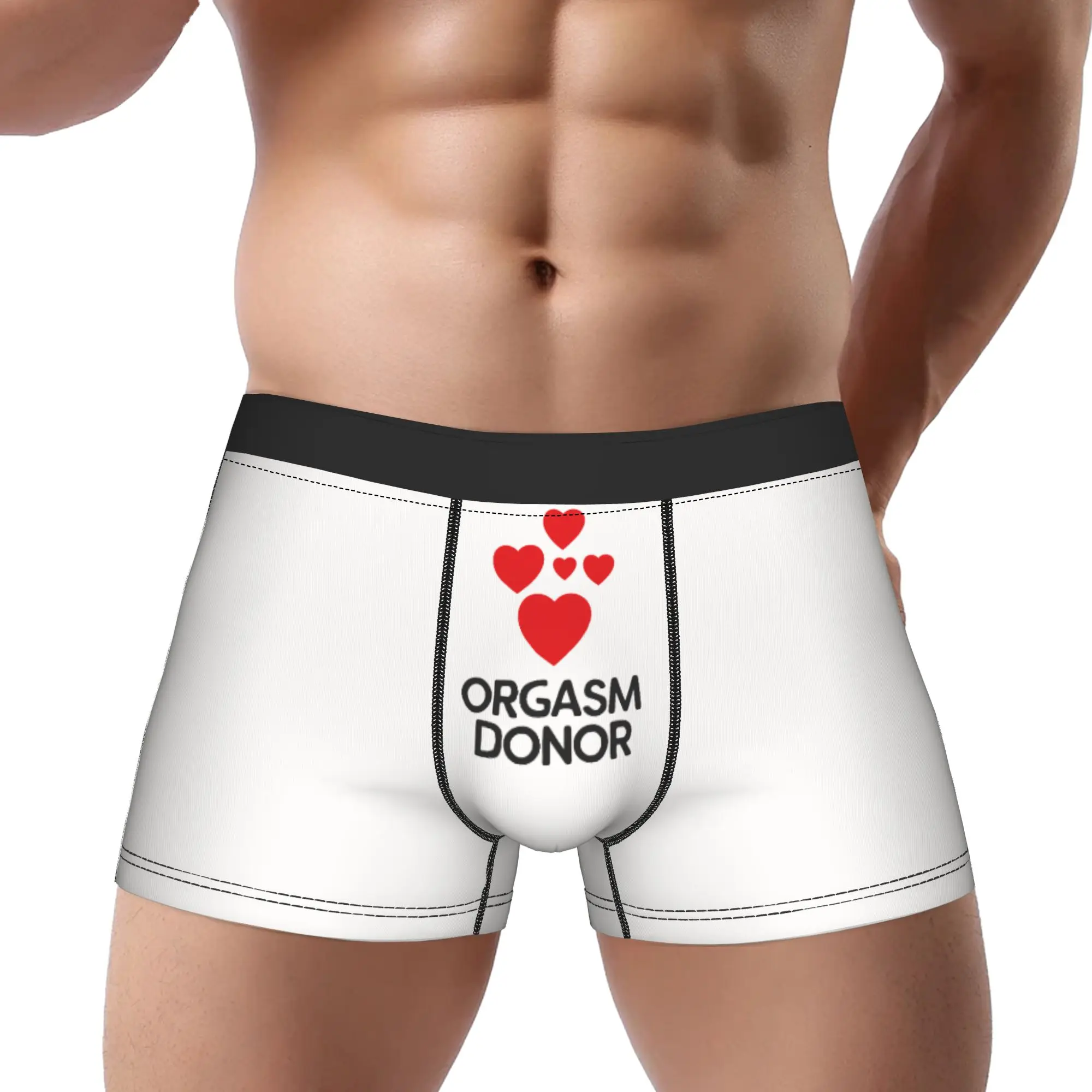 

Happy Donor Underwear Man Polyester Boxer Briefs Underpants Printed