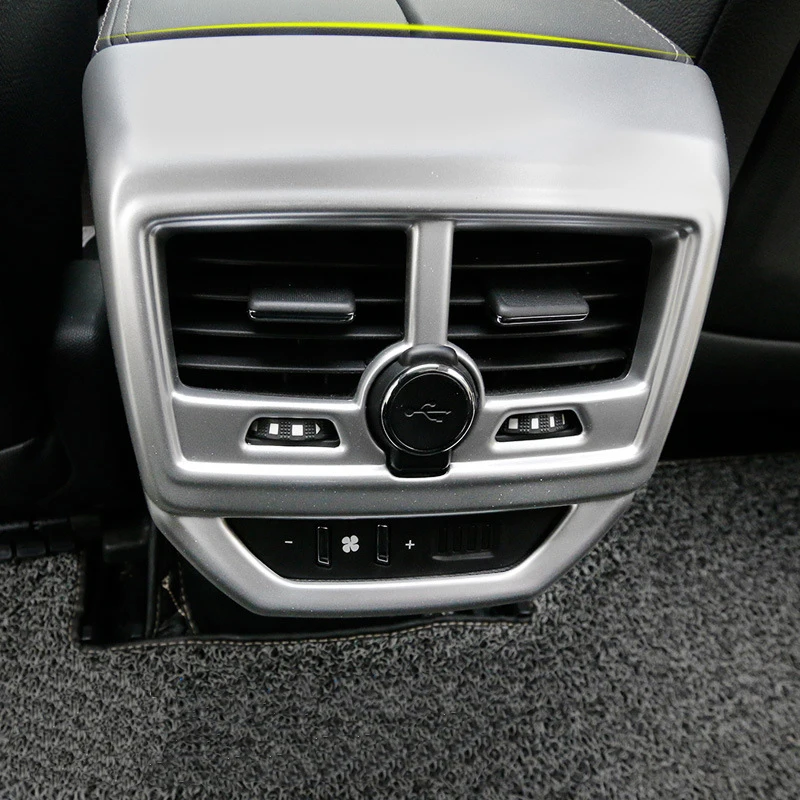 Armrest Box Rear Air Conditioner AC Vent Outlet Molding Cover Trim For Peugeot 3008 GT 3008GT 5008 2017 2018 Auto Accessories