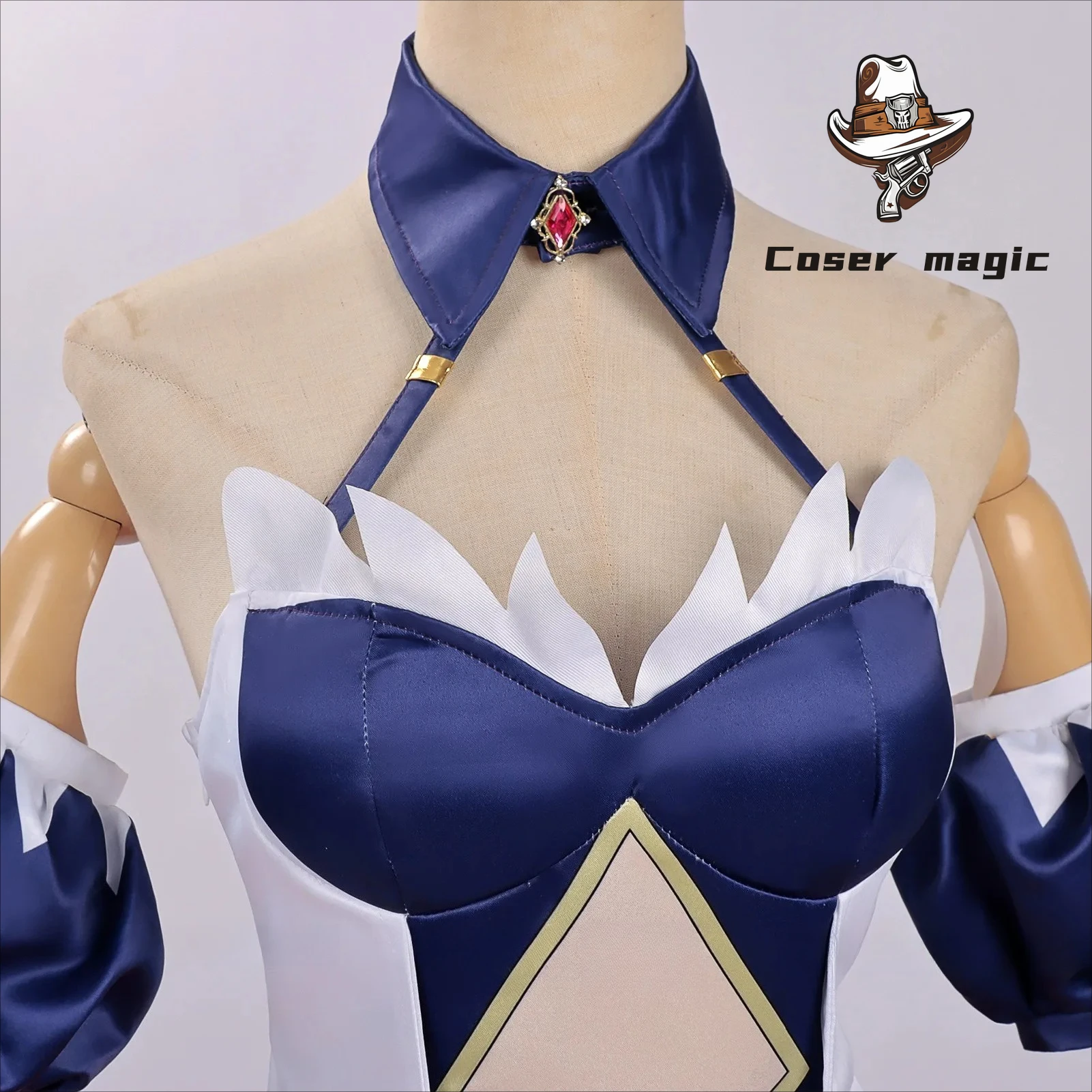 Disfraz de cosplay de Anime Record of Ragnarok Alvitr, peluca, vestido Shuumatsu no Valkyrie, sombrero, mangas, guantes para mujer, accesorio de Halloween