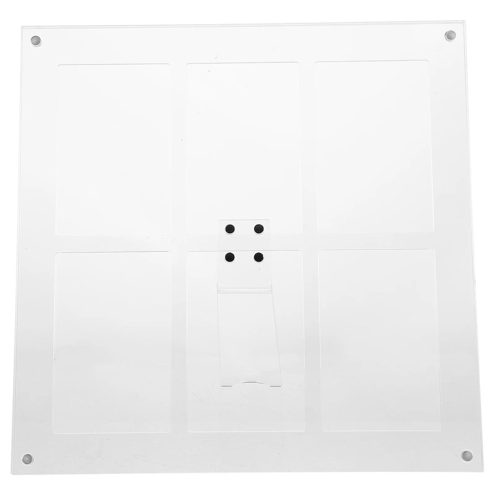 

6-Grid Clear Acrylic Photo Frame 3 Inch Picture Holder Wedding Home Office Decor Tiny Picture Frame Certificate Stand
