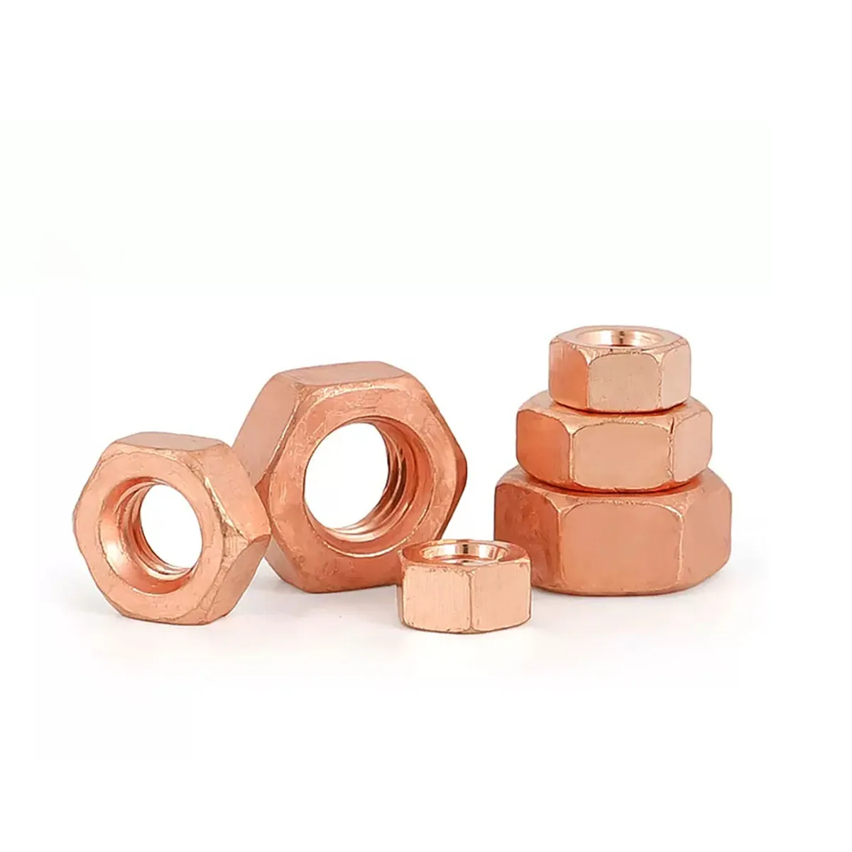 Red Copper Hexagonal Nut/Screw Cap M3M4M5M6M8