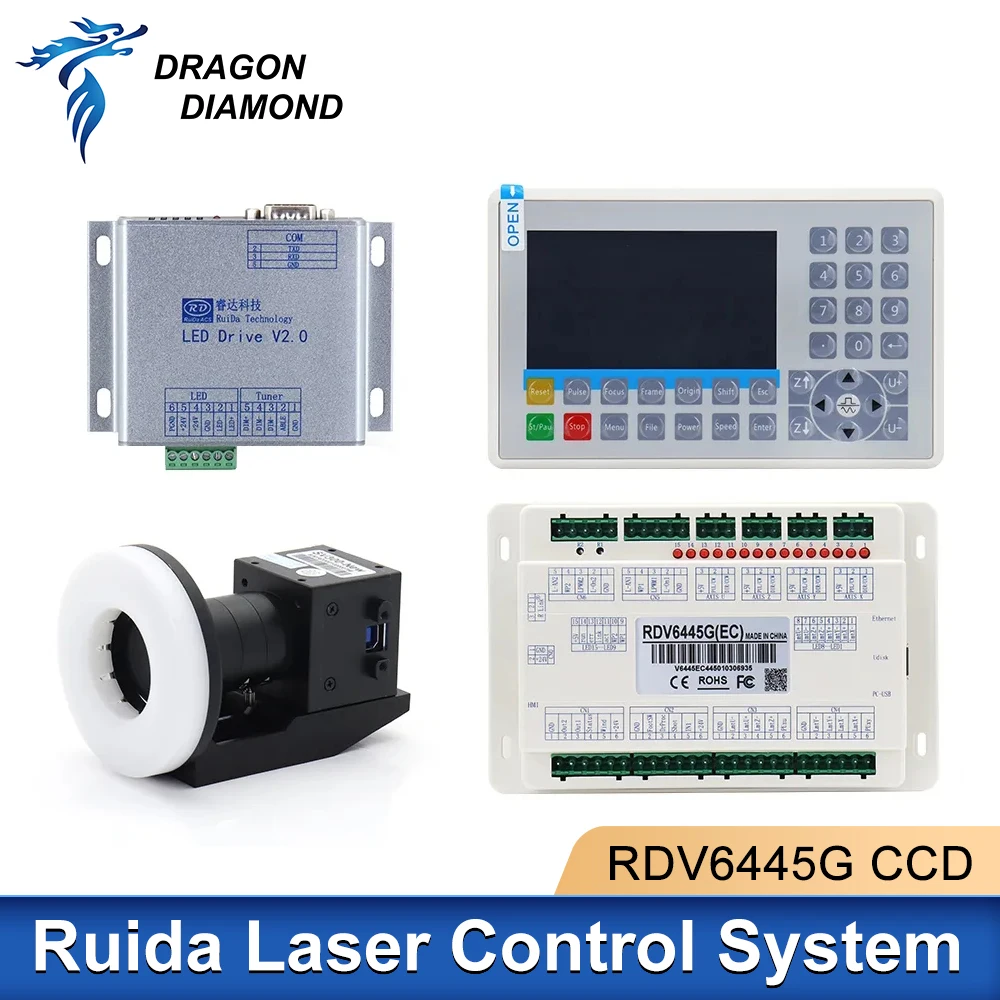 Ruida RDV6445G CCD Visual Camera RDVision Control System Controller For Co2 Laser Cutting Engraving Machine Upgrade RDC6445G