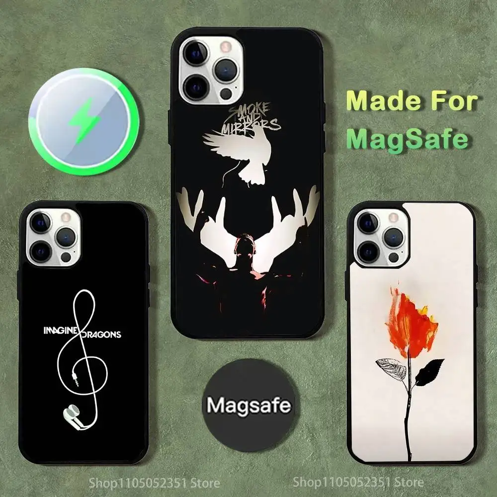 

I-Imagine Band Dragons Phone Case For iPhone 16,15,14,13,12,11,Pro,Max,Plus,Mini,SE4,E Magnetic Magsafe Wireless Charging