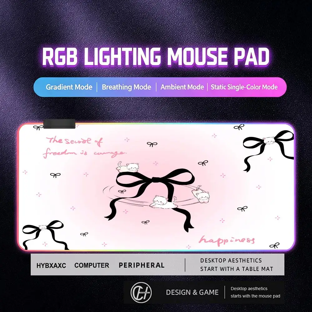 High Quality Office Mouse Pad RGB Gaming Mouse Pad Desk Mat HD Gamer Large LED Light XXL 400x900mm HYBXAXC RGB Gaming Mouse Pad
