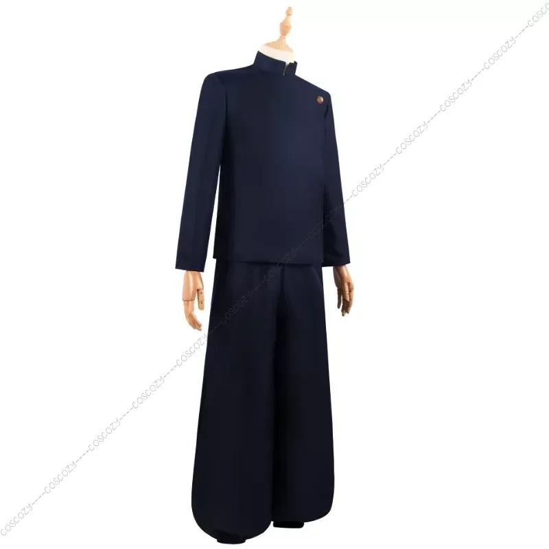 Geto Suguru Costume Cosplay Anime Jujutsu Kaisen Geto Suguru Cosplay uniforme scolastica parrucca orecchini vestito Costume di Halloween per gli uomini