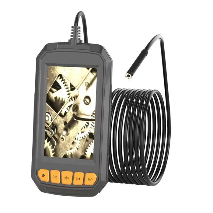

New Handheld Industrial Car Endoscope Dual Lens 1080P 5inch Ips Screen 8mm 5M IP67 Inspection Endoscope Camera