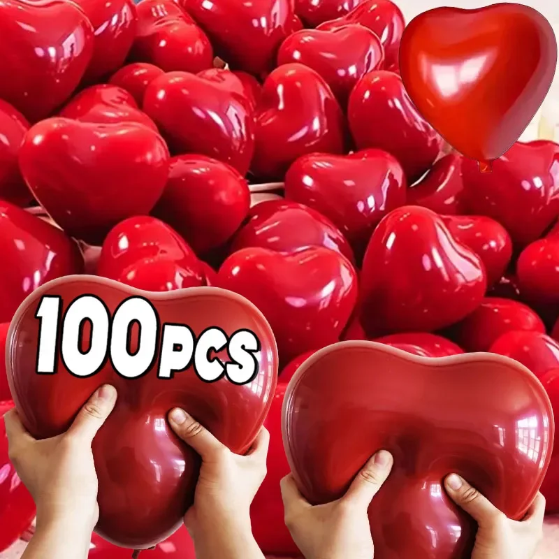 赤い愛のバルーン結婚式の装飾バルーン恋人バレンタインデーのカップルのロマンチックなプロポーズクリスマス DIY 誕生日パーティーの飾り
