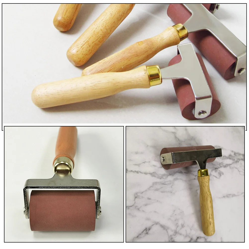 

Printmaking Roller for Stamping Inking Blocks Practical Craft Tool Lightweight Durable Easy Grip Rollers