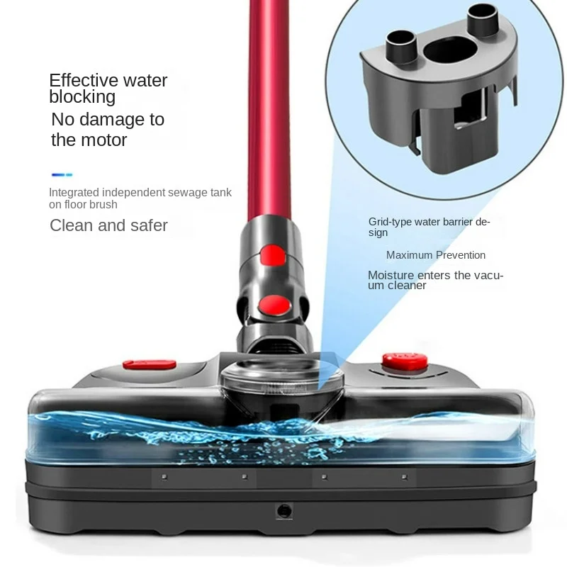 Suitable for Dyson V7 V8 V10 V12slim Floor Cleaner Electric Mop Head,Suction and Drag Integrated Wet Mop Cleaning Accessories
