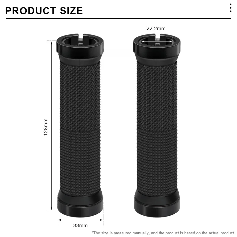 Mountain Bike Grips Bilateral Lock Ergonomic Rubber Non-Slip Shockproof Bicycle Handlebar Cover For BMX Cycling Accessories