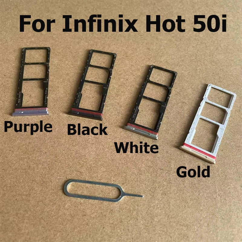 

Для Infinix Hot 50i слот для SIM-карты держатель лотка для устройства чтения SIM-карт разъем запасные части X6531 X6531B