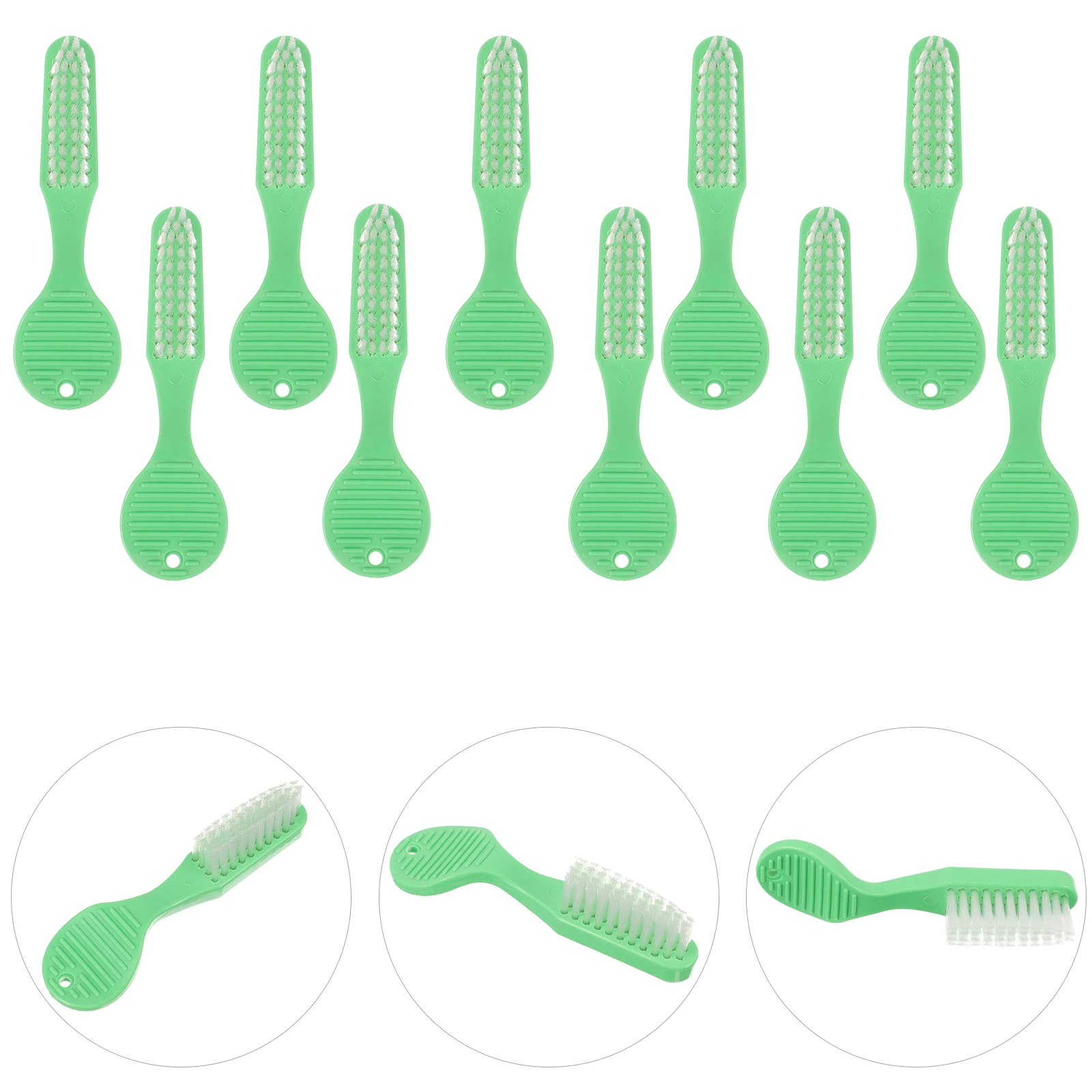 

10pcs Large Brush Head Toothbrush for Prison Inmates Soft Handle Manual Cleaning Tools Mini Portable Travel Plastic