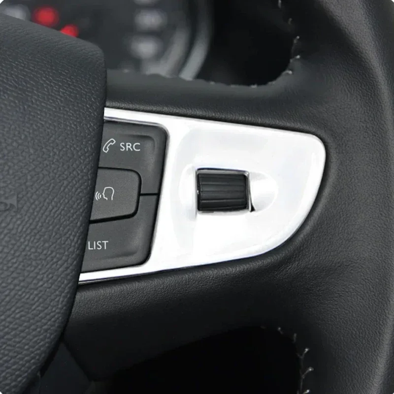 3Pcs/Set Car Steering Wheel Trim Cover Center Console Styling for Peugeot 408 2014 2015 2016 2017 2018 2019 car accessories