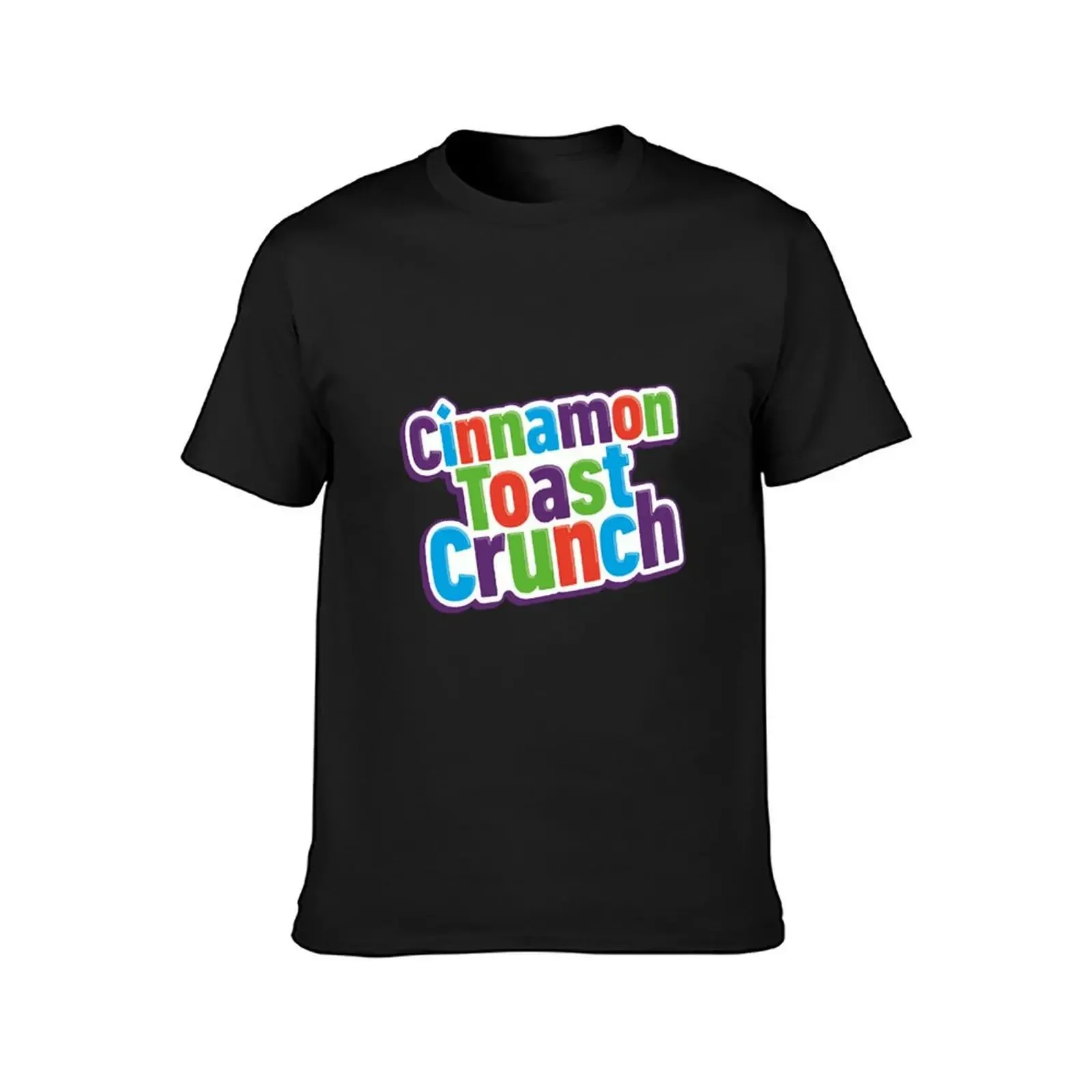 Creative Cinnamon Toast Crunch Design T-Shirt vintage anime shirt anime t shirts for men cotton