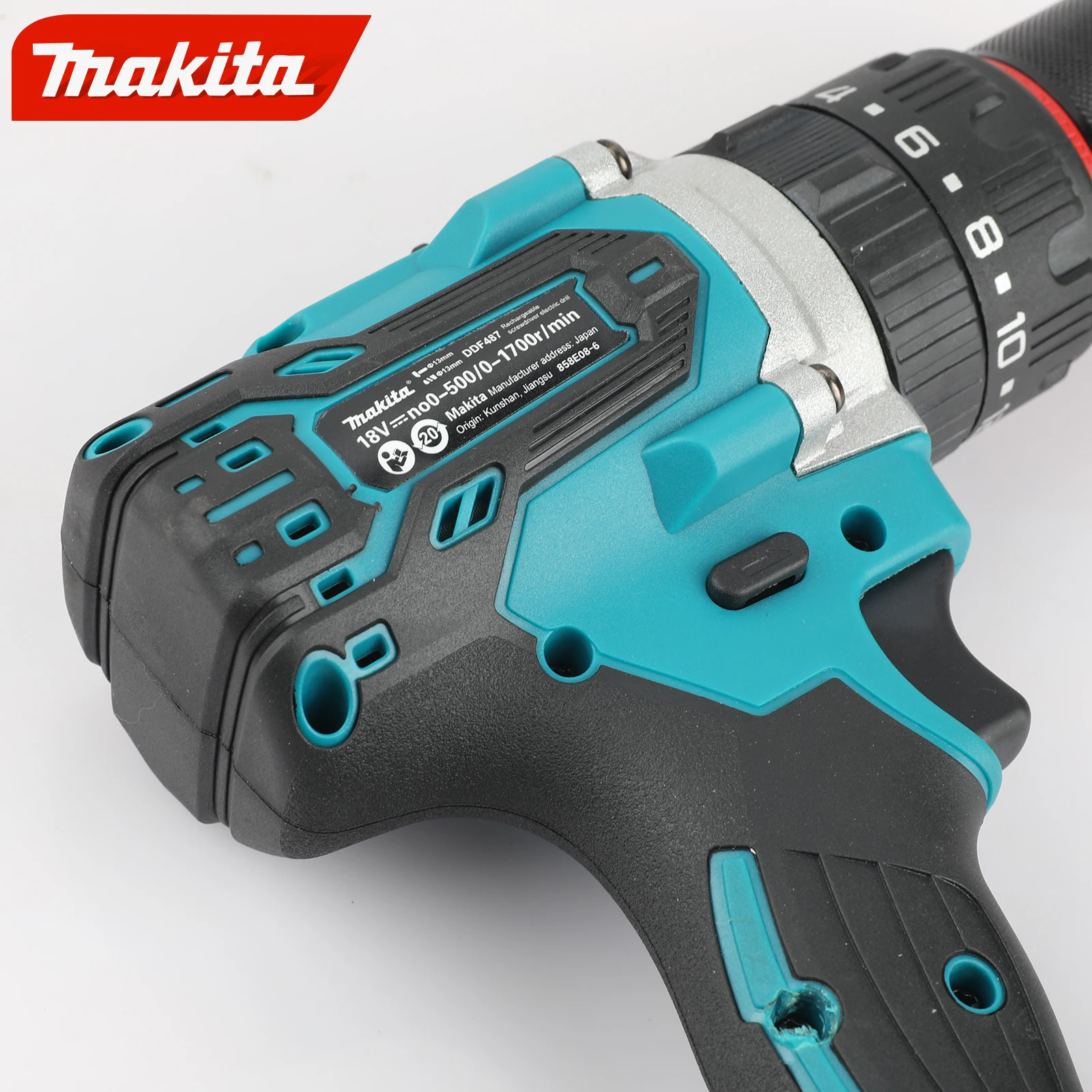 Makita Electric Goddess DDF487 13mm LXT Cordless Brushless Trapano a percussione Piccolo cacciavite 1700 giri/min per 18V Batteria Utensile elettrico