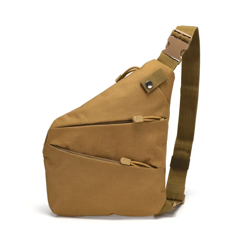 قماش ركوب الدراجات حقيبة الصدر حقيبة ساعي لركوب الدراجات/المشي لمسافات طويلة كامو Crossbody حقيبة كتف خفيفة الوزن أكسفورد الرجال التكتيكية سترة الحقيبة